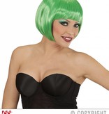 Groene boblijn pruik dames