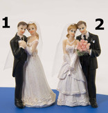 Trouwpaartje Taart Huwelijk