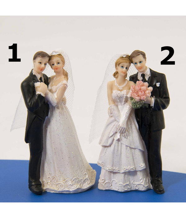 Trouwpaartje Taart Huwelijk