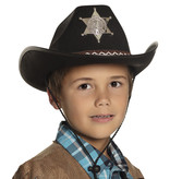 Kinderhoed Butch Sheriff junior zwart