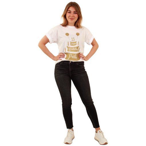 Toppers T-Shirt Happy Birthday Wit