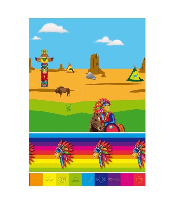 Indianen Party Tafelkleed - 130x180 cm