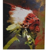 Wanddecoratie Indiaan 60cm