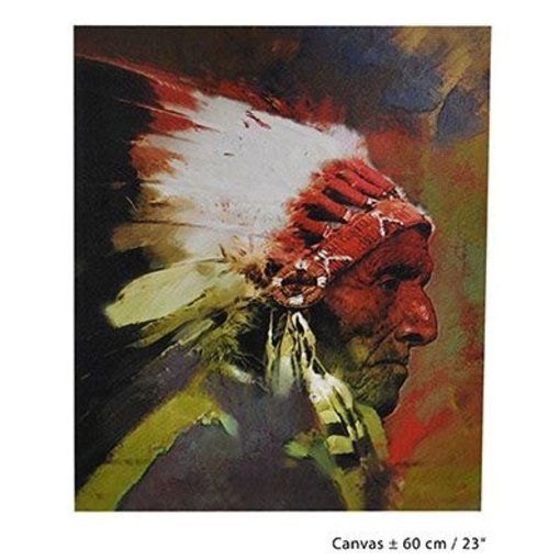 Wanddecoratie Indiaan 60cm