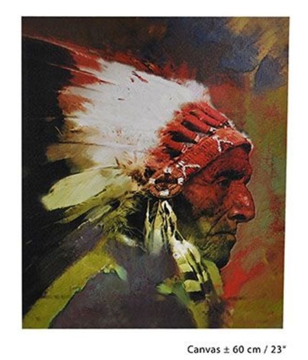 Wanddecoratie Indiaan 60cm