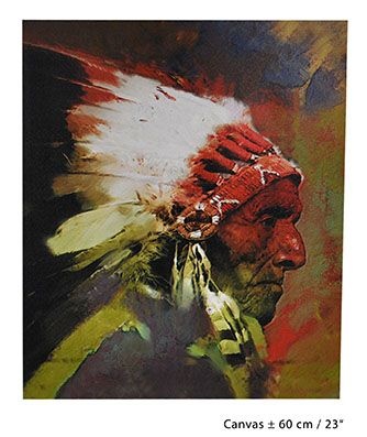 Wanddecoratie Indiaan 60cm