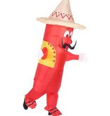 Opblaasbaar Mexicaans Hete Chili Pepper Kostuum