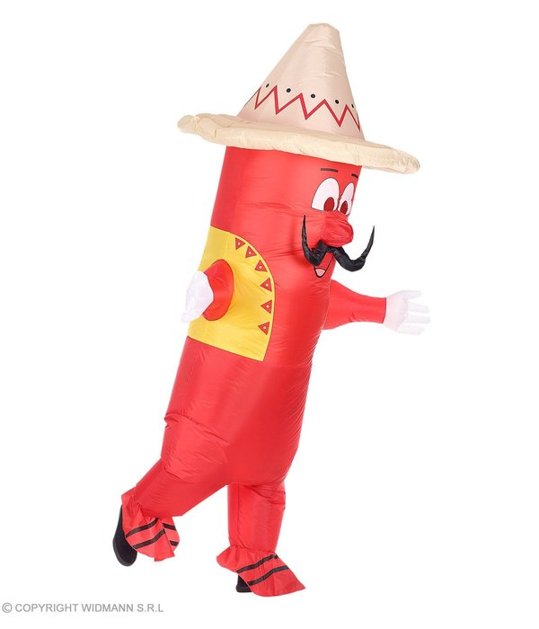 Opblaasbaar Mexicaans Hete Chili Pepper Kostuum