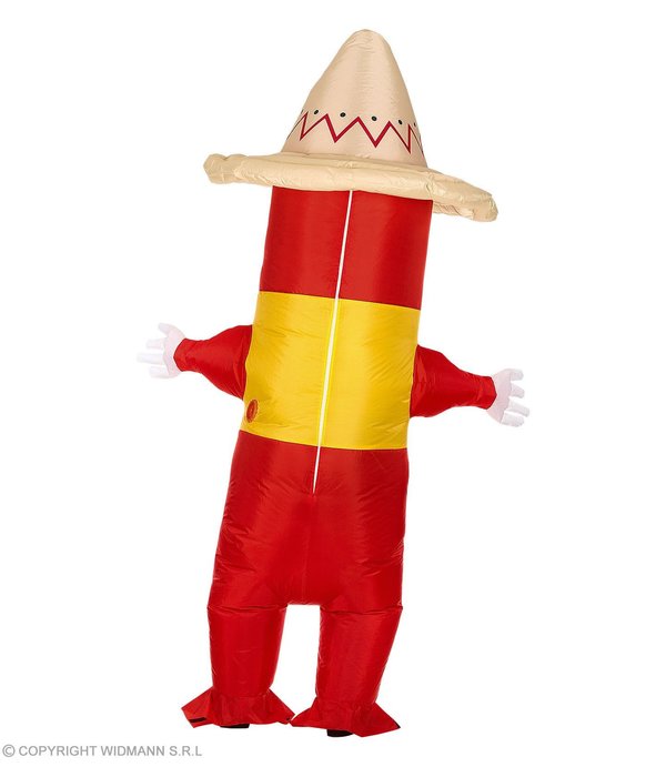 Opblaasbaar Mexicaans Hete Chili Pepper Kostuum