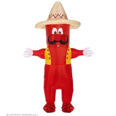 Opblaasbaar Mexicaans Hete Chili Pepper Kostuum