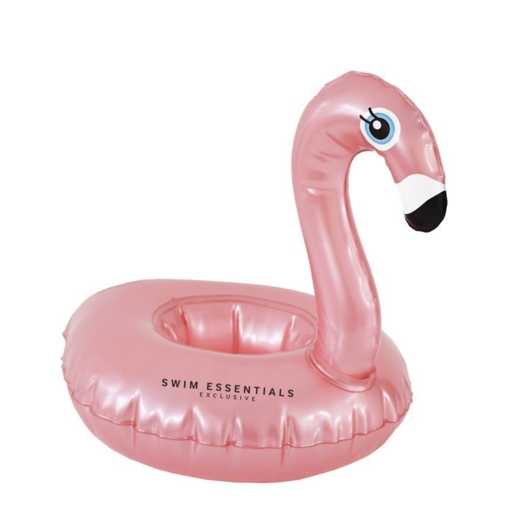 Opblaasbare Bekerhouder Flamingo Rosé Goud