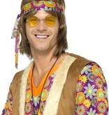 Hippiebril geel