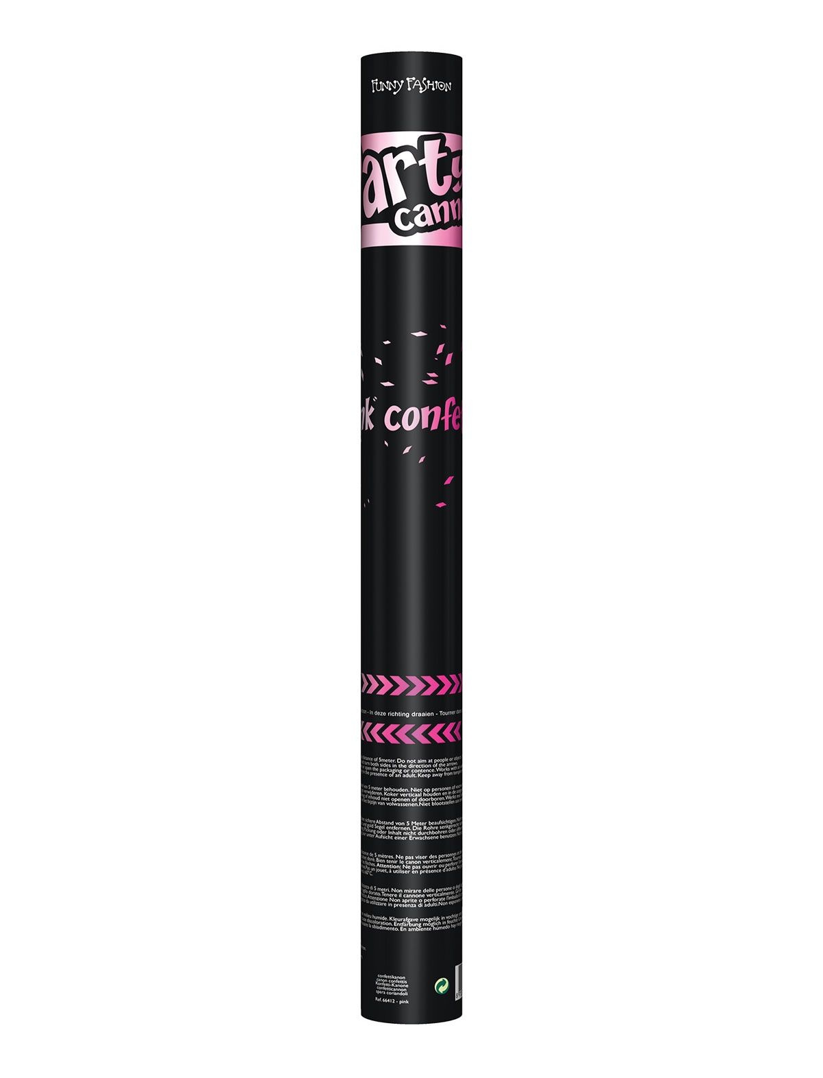 Confetti kanon 60cm pink afbeelding