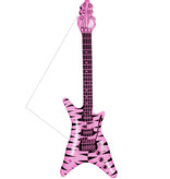 Opblaasbare rock gitaar roze