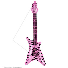 Opblaasbare rock gitaar roze