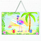 Hawaii Deurbord Flamingo 3D