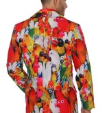 Colbert met Vogelprint Man