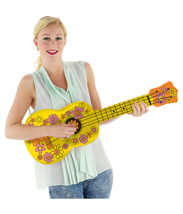 Opblaasbare Hippie Ukelele (80cm)