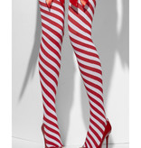 Kerst zuurstok kousen  met strik