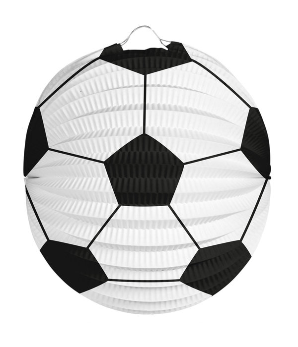 Lampion Voetbal Bolvorm 22cm