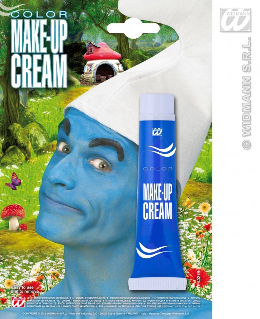 Tube schmink blauw