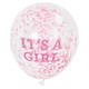 Confetti ballon It's A Girl 30cm (6st)