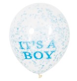 Confetti ballon It's A Boy 30cm (6st)