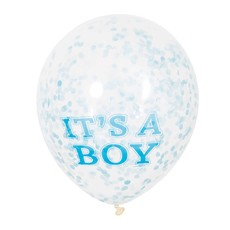 Confetti ballon It's A Boy 30cm (6st)