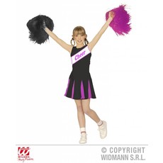 Cheerleader kind zwart/roze