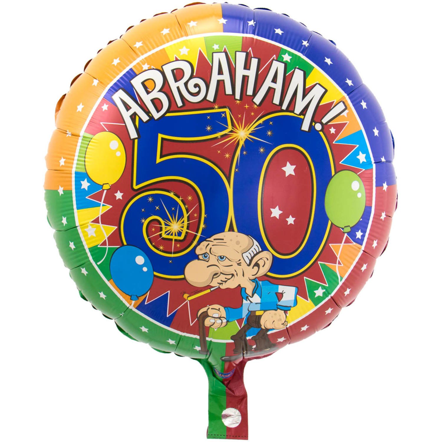 50 Jaar Abraham Knalfeest folieballon 43cm