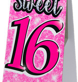 Waarschuwingsbord Sweet 16