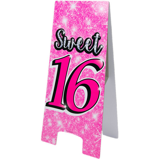 Waarschuwingsbord Sweet 16