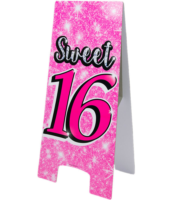 Waarschuwingsbord Sweet 16