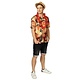 Tropische Hawaii shirt orange