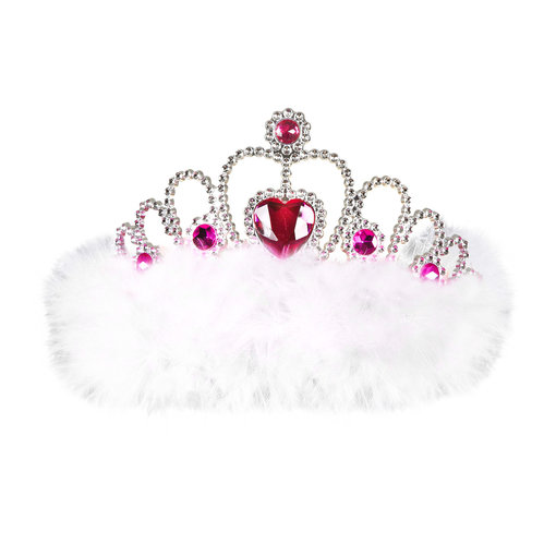 Tiara wit met hartje