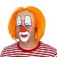 Clownspruik Bas oranje