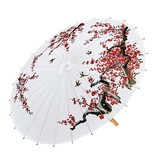 Oosterse Paraplu Rijstpapier Wit