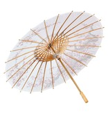 Oosterse Paraplu Rijstpapier Wit