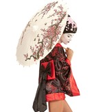 Oosterse Paraplu Rijstpapier Wit