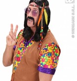 Hippie hoofdband met kraaltjes en veren