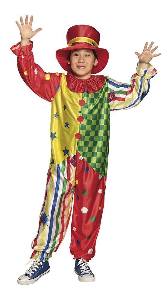 Boland - Kinderkostuum Clown Giggles - Multi - 7-9 jaar - Kinderen - Clown