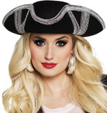 Hoed Piraat Royal fortune zilver