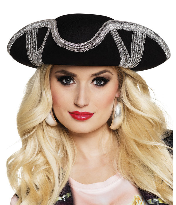 Hoed Piraat Royal fortune zilver