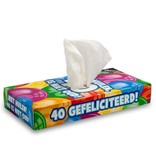 Tissuebox 40 jaar Niet Huilen