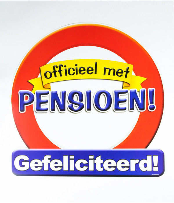 Huldeschild Officieel met Pensioen