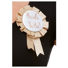 Bride To Be Rozet Rose Goud