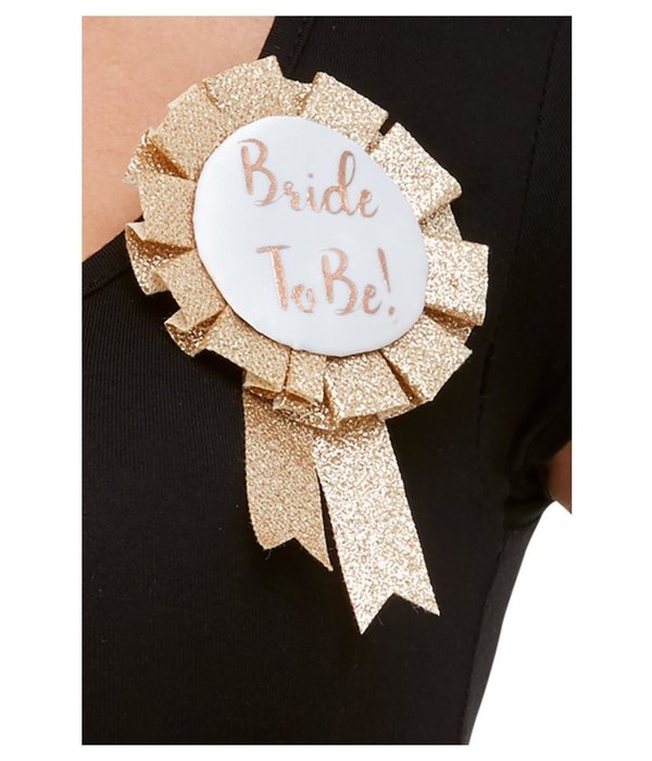 Bride To Be Rozet Rose Goud