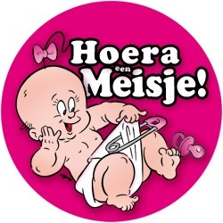 Deurbord Geboorte Meisje afbeelding