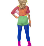 Jaren 80 Let's Get Physical Girl Dames Kostuum