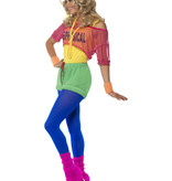 Jaren 80 Let's Get Physical Girl Dames Kostuum